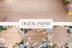 Wooden Floral Background Wood Flower Vintage Wallpaper_14 Product Image 1