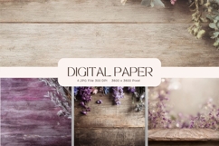 Wooden Floral Background Wood Flower Vintage Wallpaper_21 Product Image 1