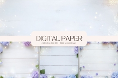 Wooden Floral Background Wood Flower Vintage Wallpaper_11 Product Image 1