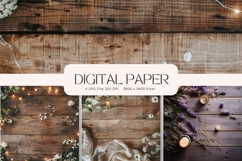 Wooden Floral Background Wood Flower Vintage Wallpaper_19 Product Image 1