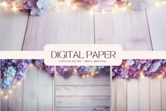Wooden Floral Background Wood Flower Vintage Wallpaper_13 Product Image 1