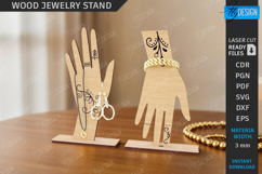 Modern Jewelry Stand Laser Cut |Earrings Display Card| Craft Product Image 1