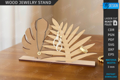 Modern Jewelry Stand Laser Cut |Earrings Display Card| Craft Product Image 1
