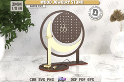 Wooden Jewelry Stand Laser Cut Bundle, Jewelry Holders SVG Product Image 4