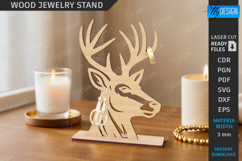 Modern Jewelry Stand Laser Cut |Earrings Display Card| Craft Product Image 1