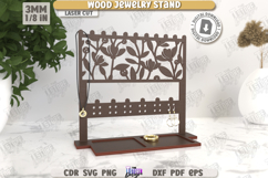 Wooden Jewelry Stand Laser Cut Bundle, Jewelry Holders SVG Product Image 5