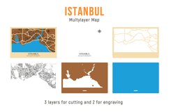 Istanbul 3d Map - Wood Multilayer Laser Cut files Product Image 3