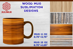 Rustic Wood Texture Mug Wrap Sublimation Design PNG Product Image 1