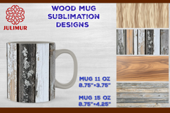 Rustic Wood Texture Mug Wrap Sublimation Design PNG Product Image 1