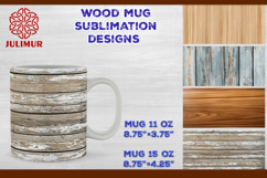 Rustic Wood Texture Mug Wrap Sublimation Design PNG Product Image 1