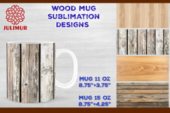 Rustic Wood Texture Mug Wrap Sublimation Design PNG Product Image 1