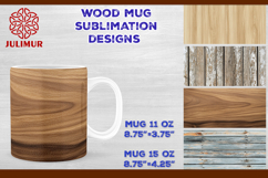 Rustic Wood Texture Mug Wrap Sublimation Design PNG Product Image 1
