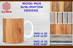 Rustic Wood Texture Mug Wrap Sublimation Design PNG Product Image 1