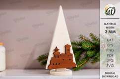 Nativity Tree Bundle Laser Cut. Stand Decor SVG Product Image 7