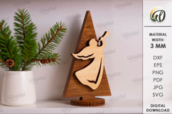 Nativity Tree Bundle Laser Cut. Stand Decor SVG Product Image 8