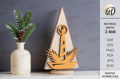 Nativity Tree Bundle Laser Cut. Stand Decor SVG Product Image 10