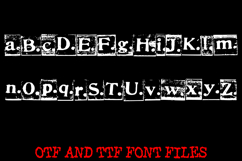Wood Print Blacks Lettering ABC Font Typography Text OTF Product Image 3