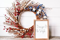 Wood Sign Mockup| Stock Photo| Digital Mockup | 4th Of July Product Image 1