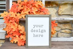 Wood Sign 9x11 Autumn Fall Mockup| Add SVG Add Sublimation Product Image 1