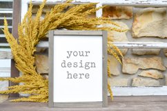 Wood Sign 9x11 Autumn Fall Mockup| Add SVG Add Sublimation Product Image 1