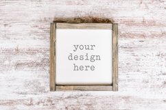 Wood Sign Mockup| Blank Wood Sign | Mockup Add SVG Clipart Product Image 1