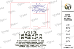 Sticky Note Holders Bundle Laser Cut. Note Pad Holder SVG Product Image 3
