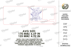 Sticky Note Holder Laser Cut. Note Pad Holder SVG Product Image 2