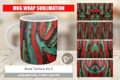 Mug Wrap Design Wood Textured Product Image 1