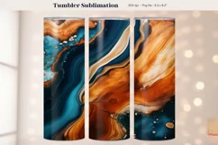 Wood Tumbler Wrap Marbled Resin Tumbler Sublimation Png