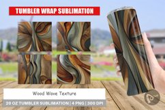 Tumbler Wrap Wood Wave Texture Product Image 1