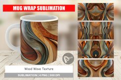 Mug Wrap Design Wood Wave Texture Product Image 1