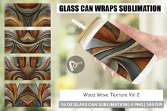 Glass Can Wraps Wood Wave Texture Product Image 1