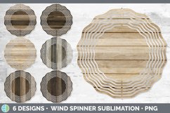 Bundle of six Wood wind spinner sublimation designs.