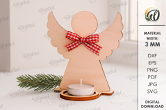 Angels Stand Bundle Laser Cut. Candle Holders SVG Product Image 8