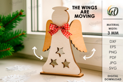Angel Stand Laser Cut. Stand decor SVG Product Image 1