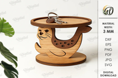 Wooden Animal Key Holders Bundle Lasercut. Funny Animals SVG Product Image 9