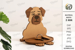 Wooden Animal Key Holders Bundle Lasercut. Funny Animals SVG Product Image 12