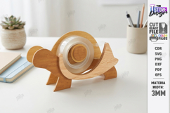 Animal Tape Dispenser Laser Cut | Desk Tape Holder | Turtle Product Image 1