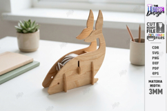 Animal Tape Dispenser Laser Cut | Desk Tape Holder | Whale Product Image 1