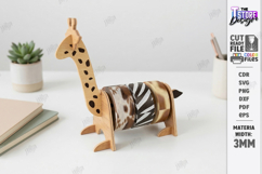 Animal Tape Dispenser Laser Cut | Desk Tape Holder | Giraffe Product Image 1