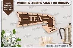 Wooden Arrow Signs for Drinks LaserCut Bundle. Layered Signs Product Image 3
