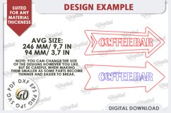 Wooden Arrow Signs for Drinks LaserCut Bundle. Layered Signs Product Image 8