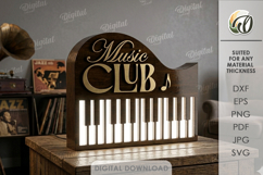 3D Art Night Lamps Bundle Laser Cut. Night Light SVG Product Image 10