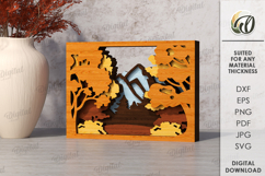 Autumn Layered Home Decors Bundle Lasercut. Wooden Decor SVG Product Image 12