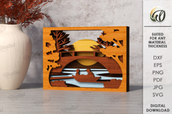 Autumn Layered Home Decors Bundle Lasercut. Wooden Decor SVG Product Image 4