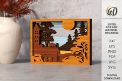 Autumn Layered Home Decors Bundle Lasercut. Wooden Decor SVG Product Image 5