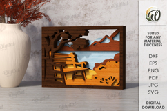 Autumn Layered Home Decors Bundle Lasercut. Wooden Decor SVG Product Image 8