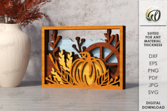 Autumn Layered Home Decors Bundle Lasercut. Wooden Decor SVG Product Image 11