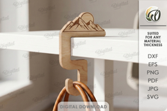 Table Bag Hooks Bundle Laser Cut. Portable Purse Hanger SVG Product Image 5