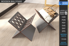 Wooden Bag Stand Laser Cut |Bag Place| Hallway Furniture SVG Product Image 1